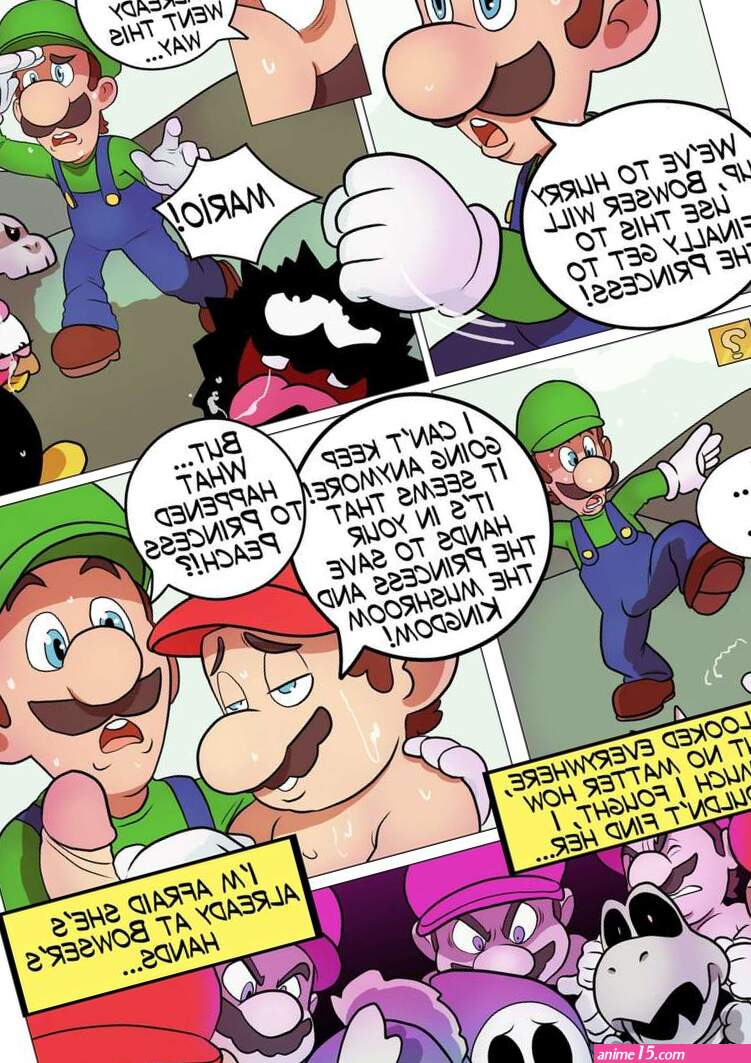 Porn comic Fucker Mario Bros. Gansoman. Sex comic are just crazy