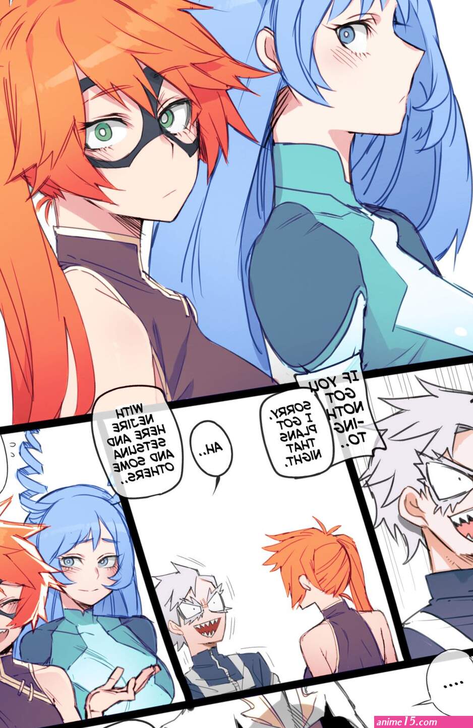 MY HERO Christmas HAREM Colorized comic porn