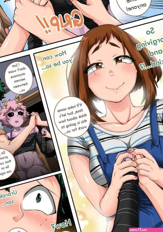 hentai comics porn mha r34 my hero academia xxx uraraka and mina fucks with midoriya