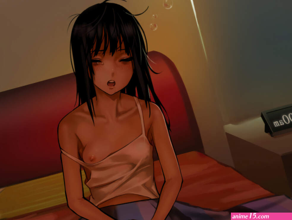 as109 bed blush breasts bubbles erect nipples loli long hair nipple slip original tears