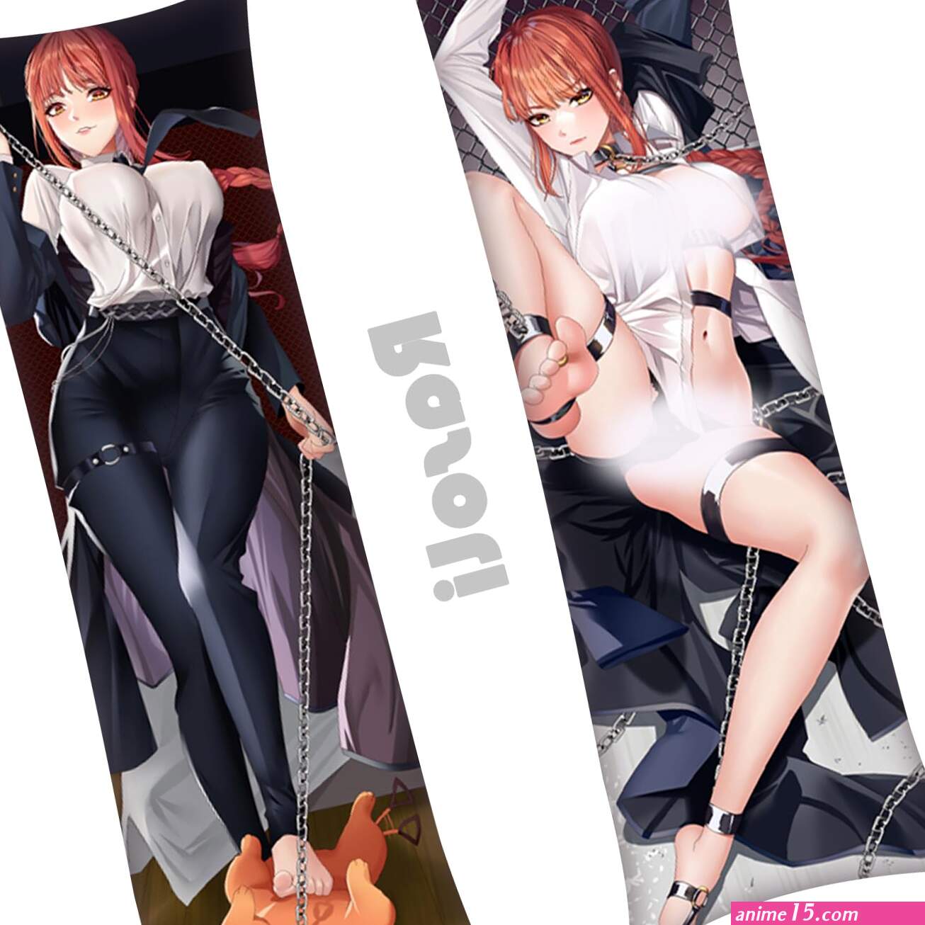 Buy Chainsaw-Man Girl Makima Anime Hugging Body Pillow Case Cover 59x19 Double-Sided Printed Uncensored Peach Skin Dakimakura B Online at desertcartKenya