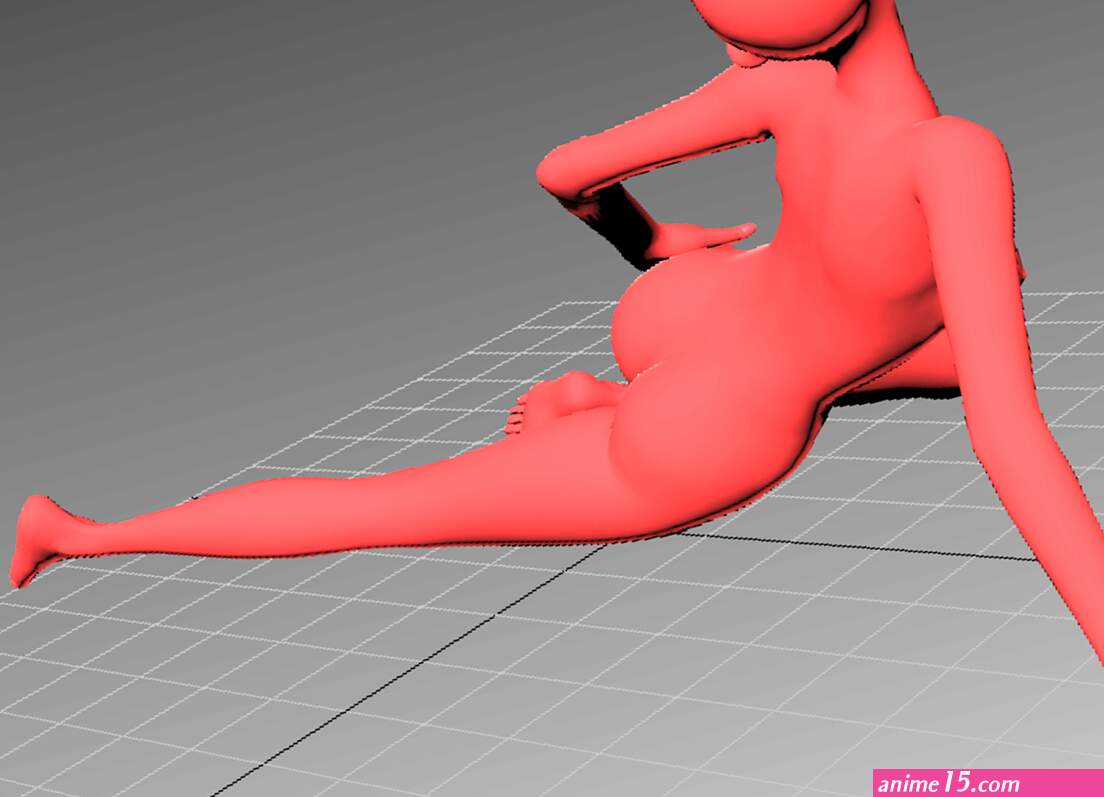 3D Printed Nude sexy anime girl in dancing pose 2 NSFW by yZ