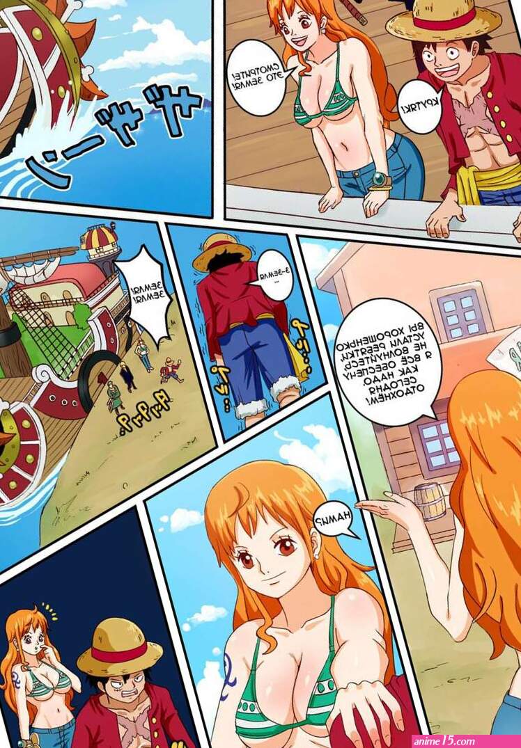 One Piece.. Nami in Zou Island