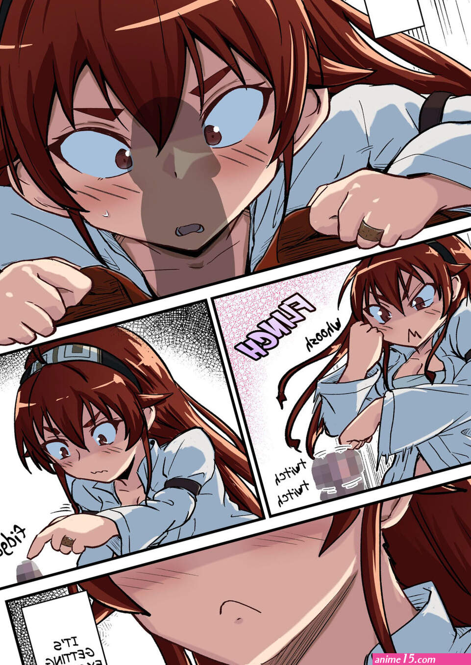 Red hair anime girl xxx