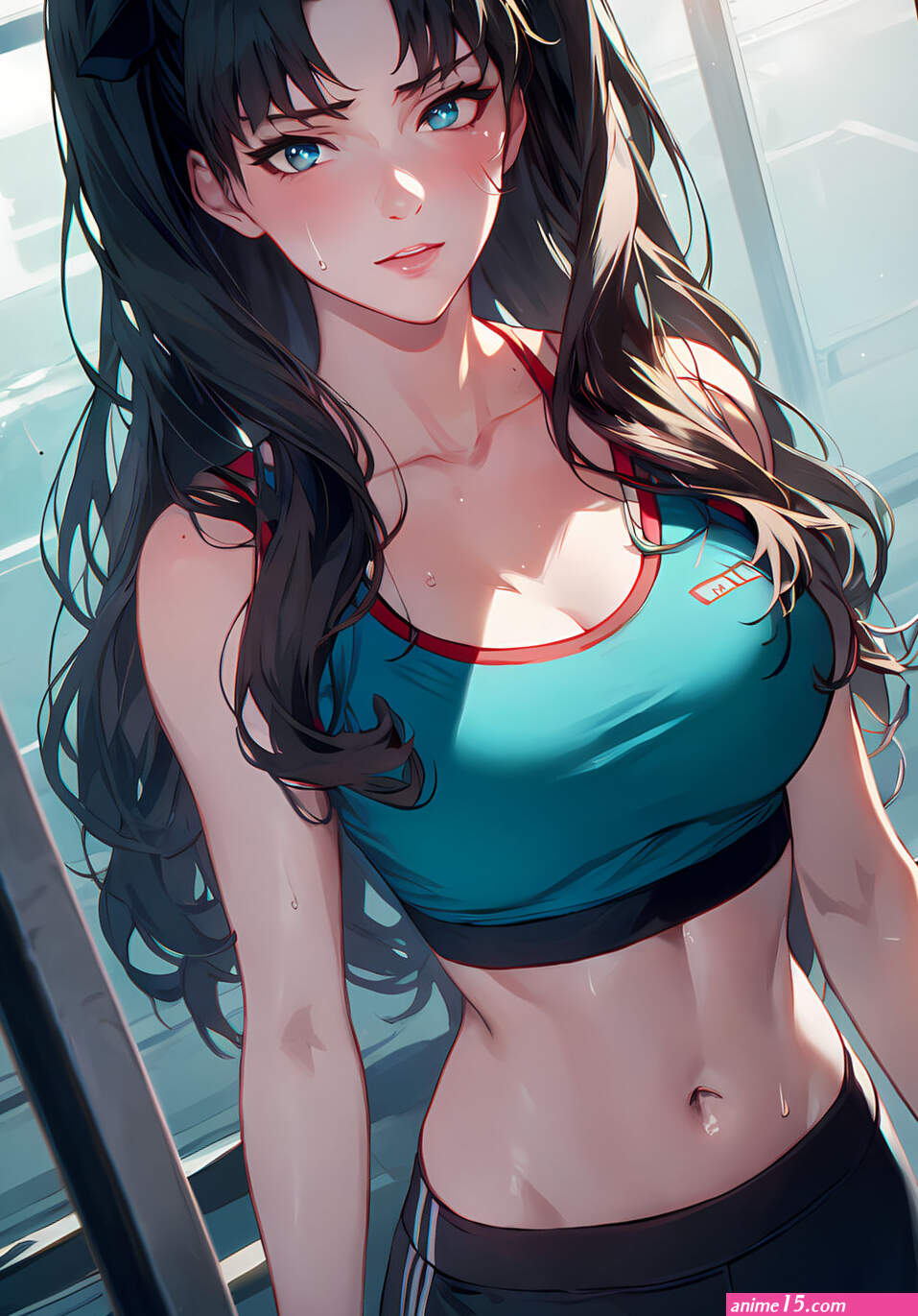 Sexy Sporty Rin Tohsaka! by AiArtShines on DeviantArt
