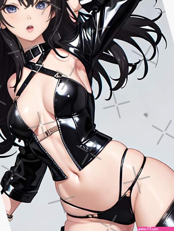 Sexy anime waifu girl in leather Art Board Print for Sale by Kalkikrivadna