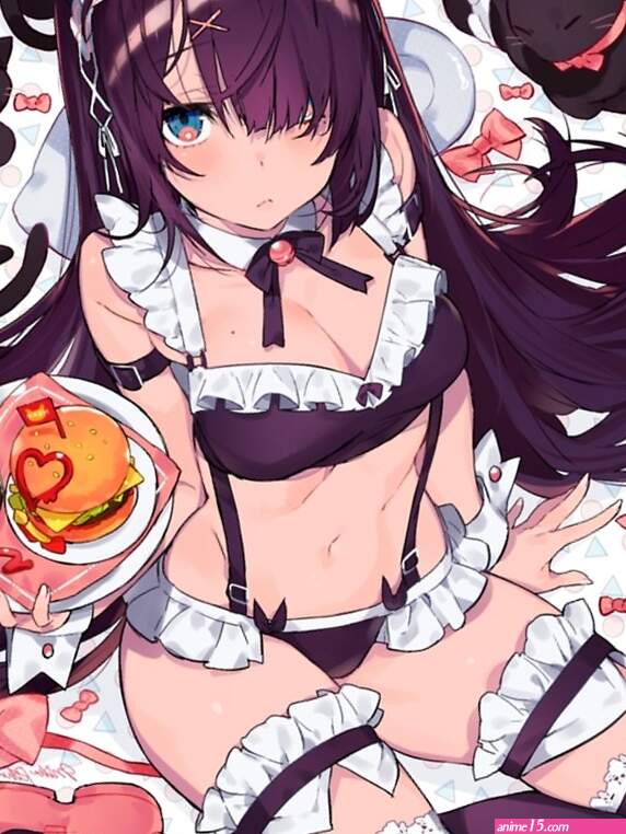 Maid anime girl