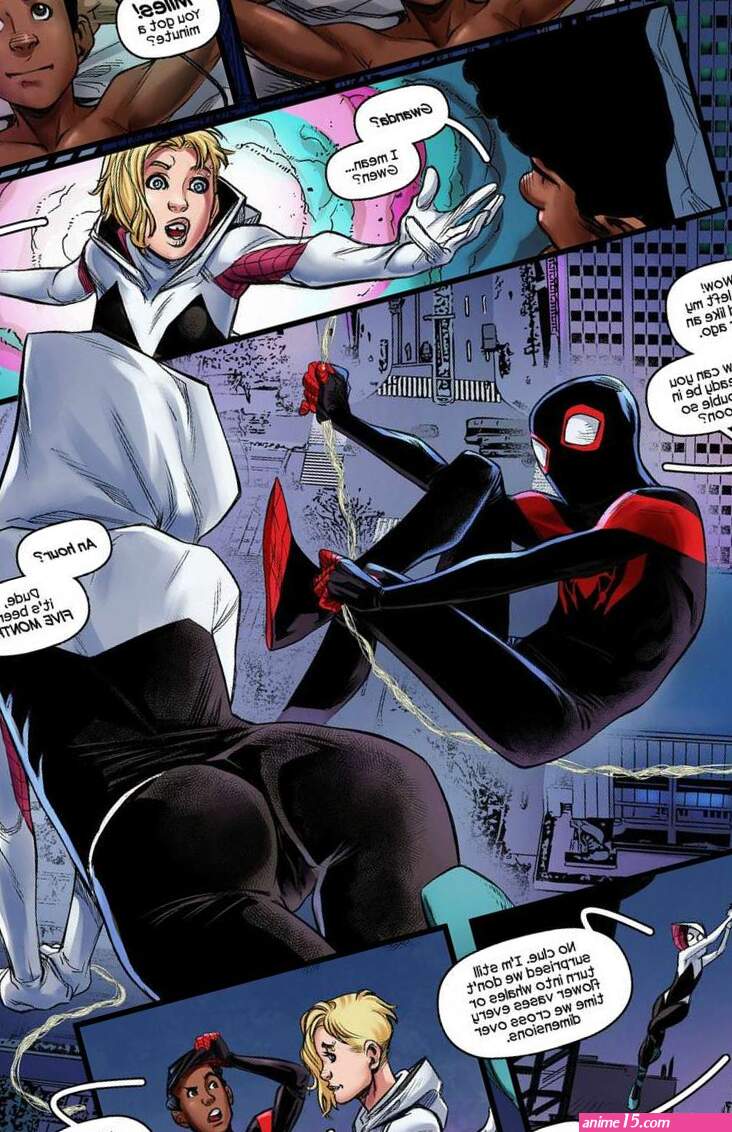 Porn comic Weaving Fluids. Chapter 3. SpiderMan. Tracy Scops. Sex comic and Gwen got