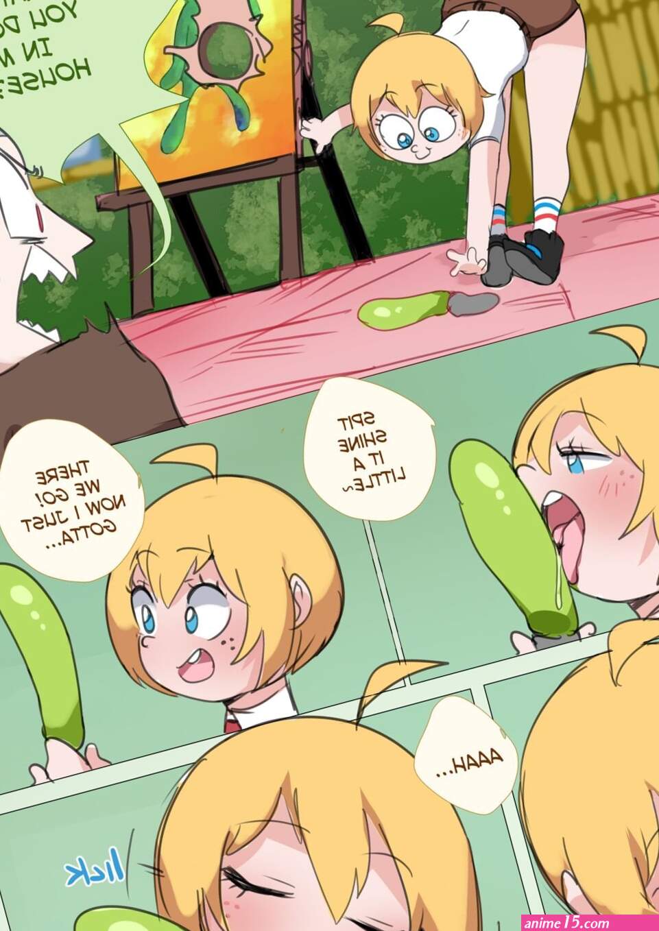 Spongebob x Squidward comic porn