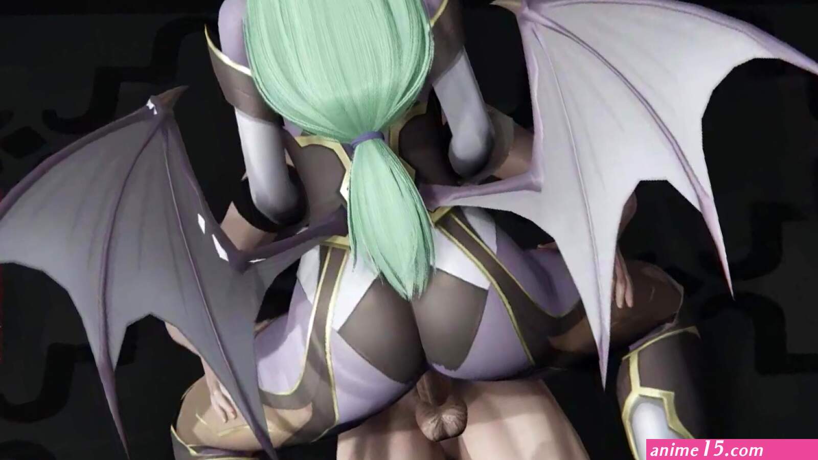 Nasty 3D succubus sucks all the energy out of a man along with cum from his huge dick