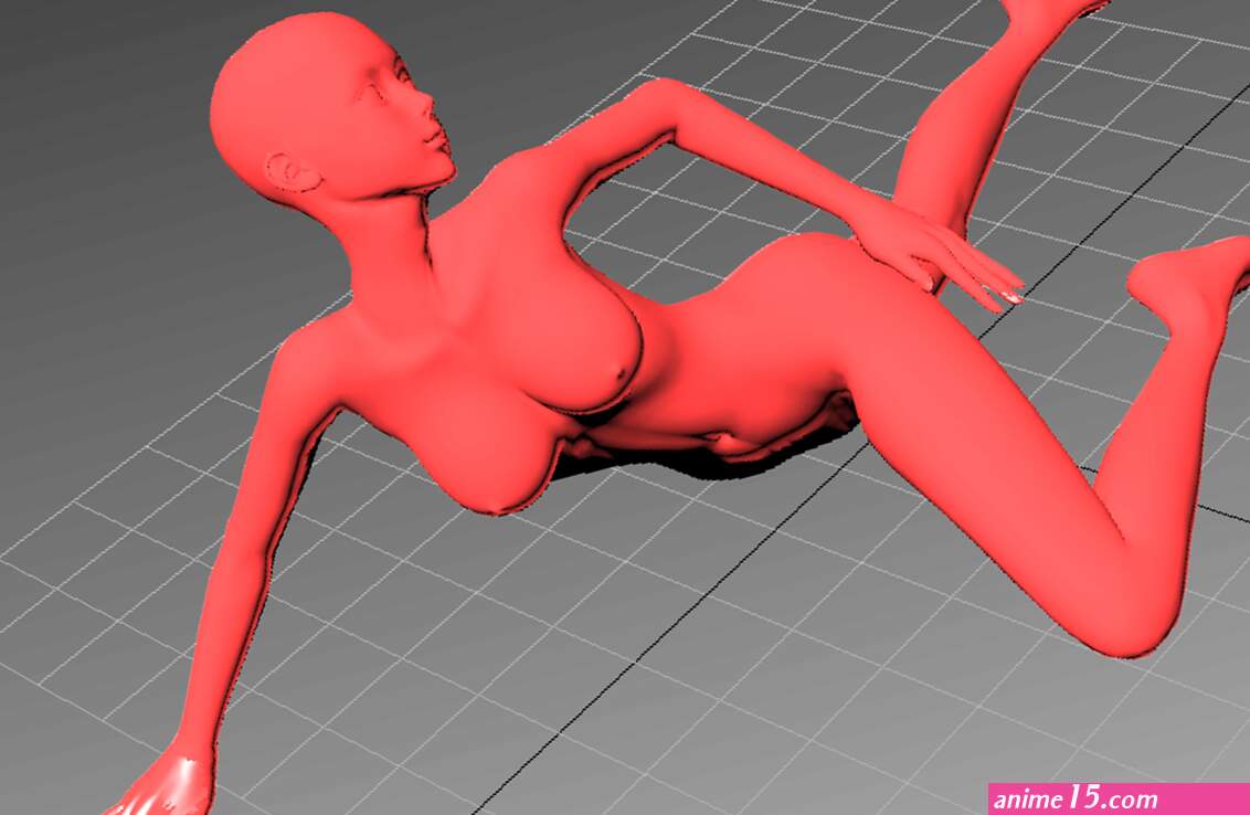 3D Printed Nude sexy anime girl in dancing pose 2 NSFW by yZ