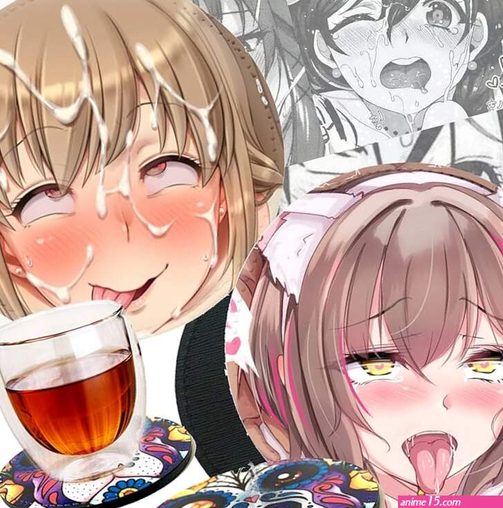 : Yuhua Sexy Ahegao Hentai Girl Comic Anime Valentines Day Quality Non-Slip PU Coaster Round 10CM 2PCS AD12 Sexy Girl 2-Piece Set : Home Kitchen