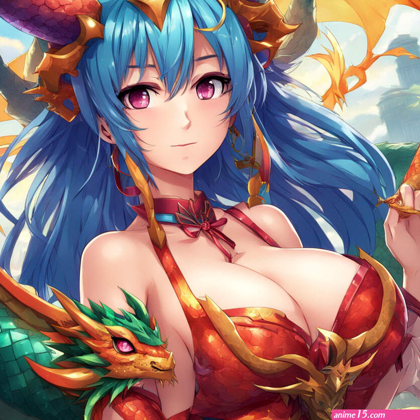 Sexy Dragon Girl With Big Boobs by midori44444 on DeviantArt