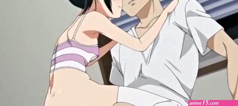 Naughty anime girl blows her man and jumps on his hard dick