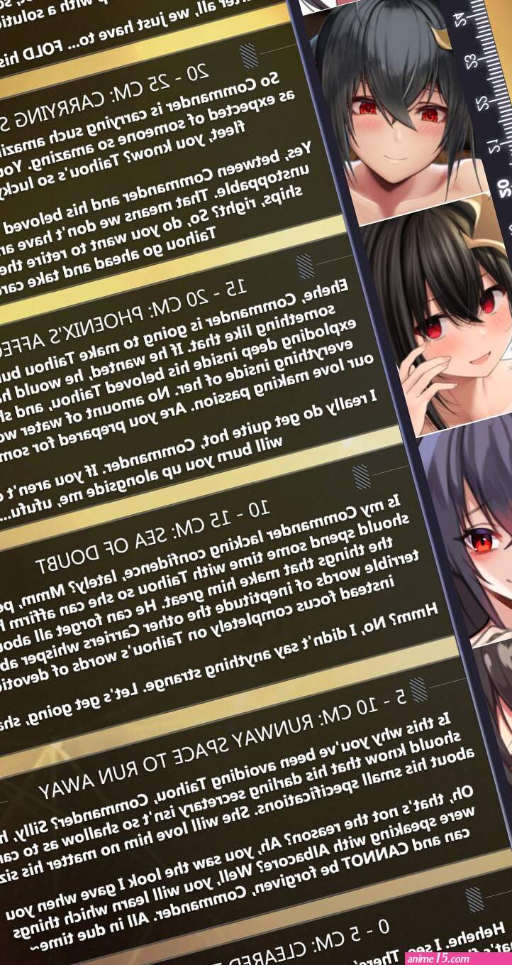 Yfi on X: The first of probably a limited set of penis measurement rulers for Azur Lane. If you have a particular ship girl you want to see reactions for pls comment!
