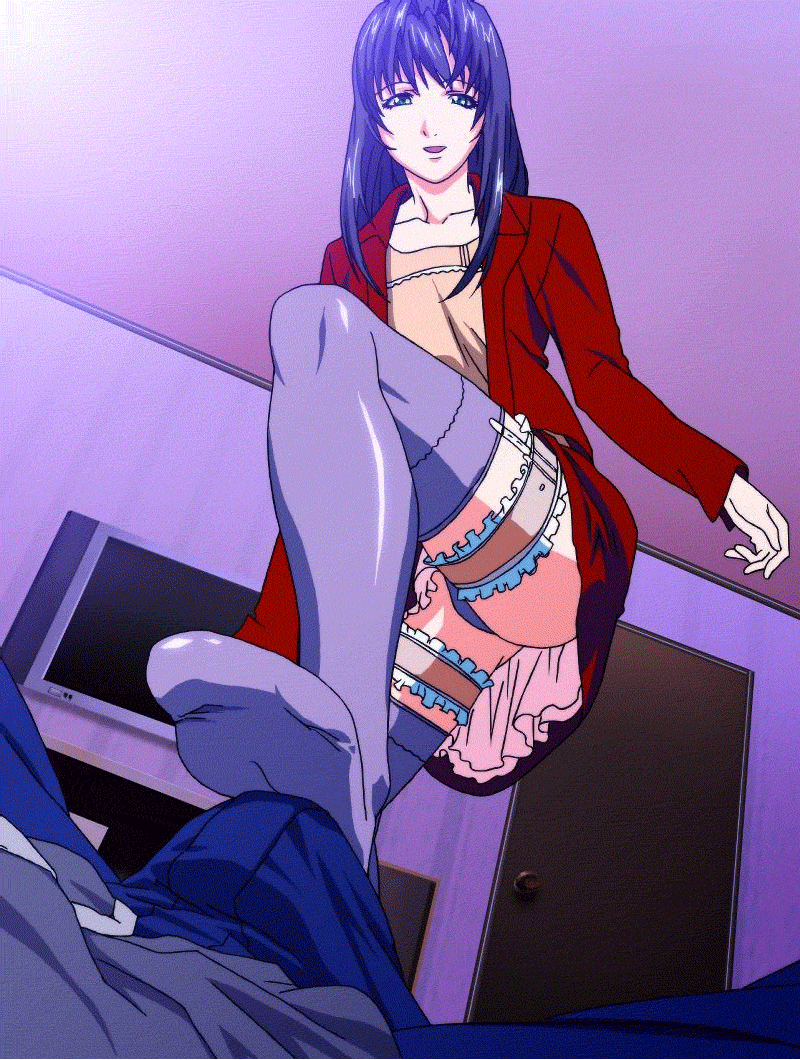 maki daikichi sai tamako sakakibara kanade erogos love fetish animated animated gif crotch rub feet foot focus footjob lingerie panties pants penis pov purple hair sock on penis sockjob socks thighhighs underwear -
