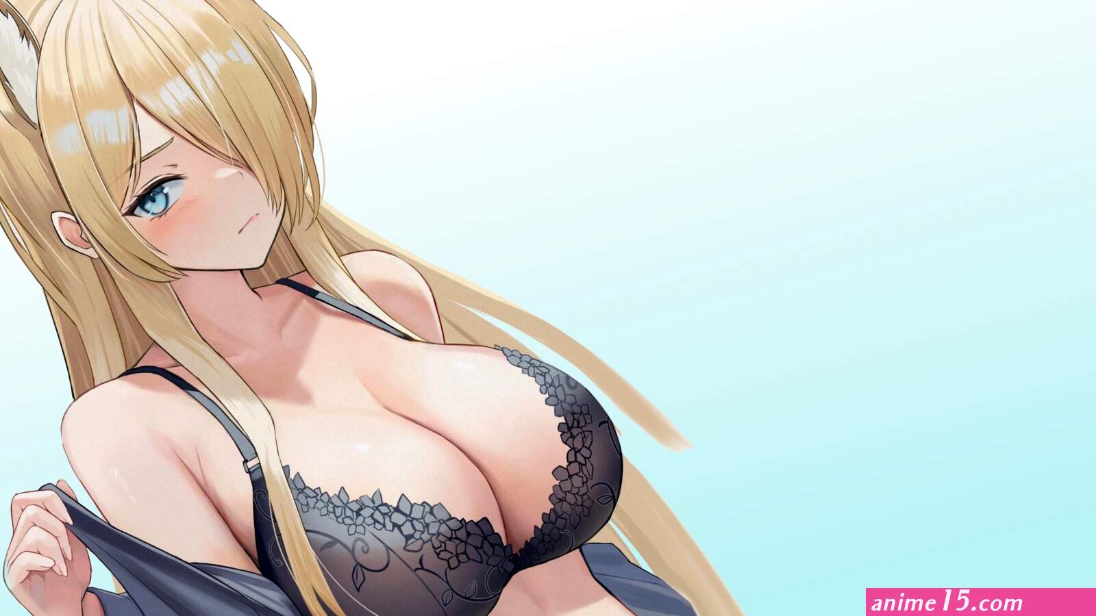 girl hot sexy bra long hair boobs anime pretty 3840x2160