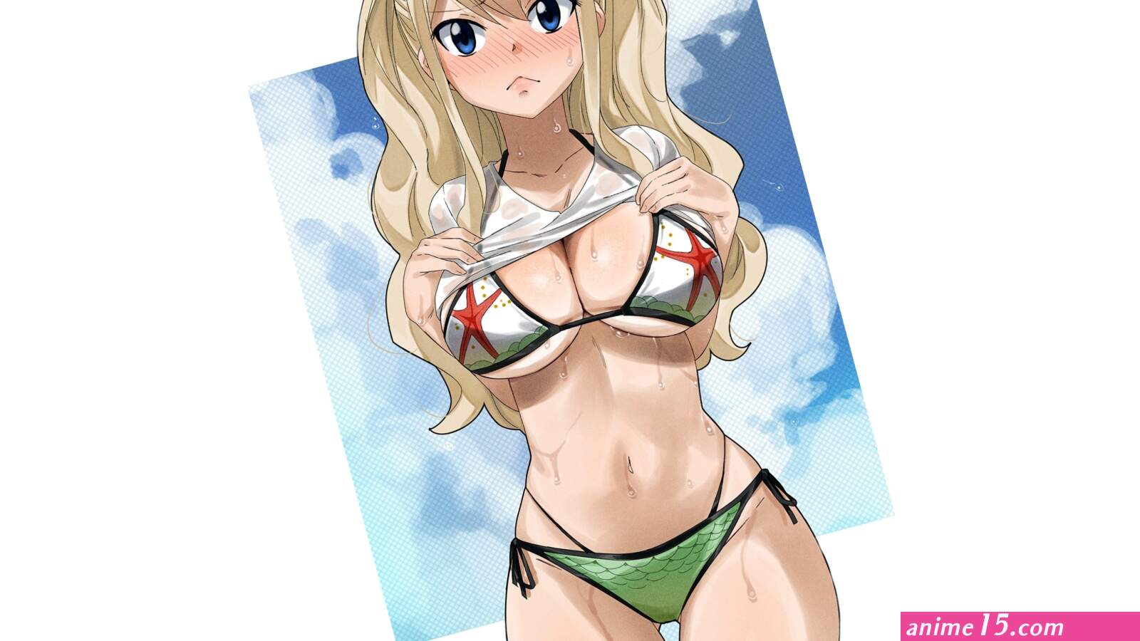 kawaii girl hot sexy boobs anime blonde big boobs 3840x2160