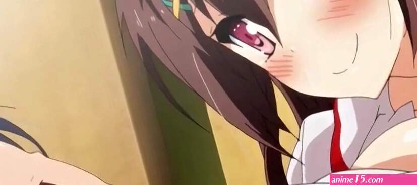 Busty anime girl shakes those big boobs while jumping on hard cock