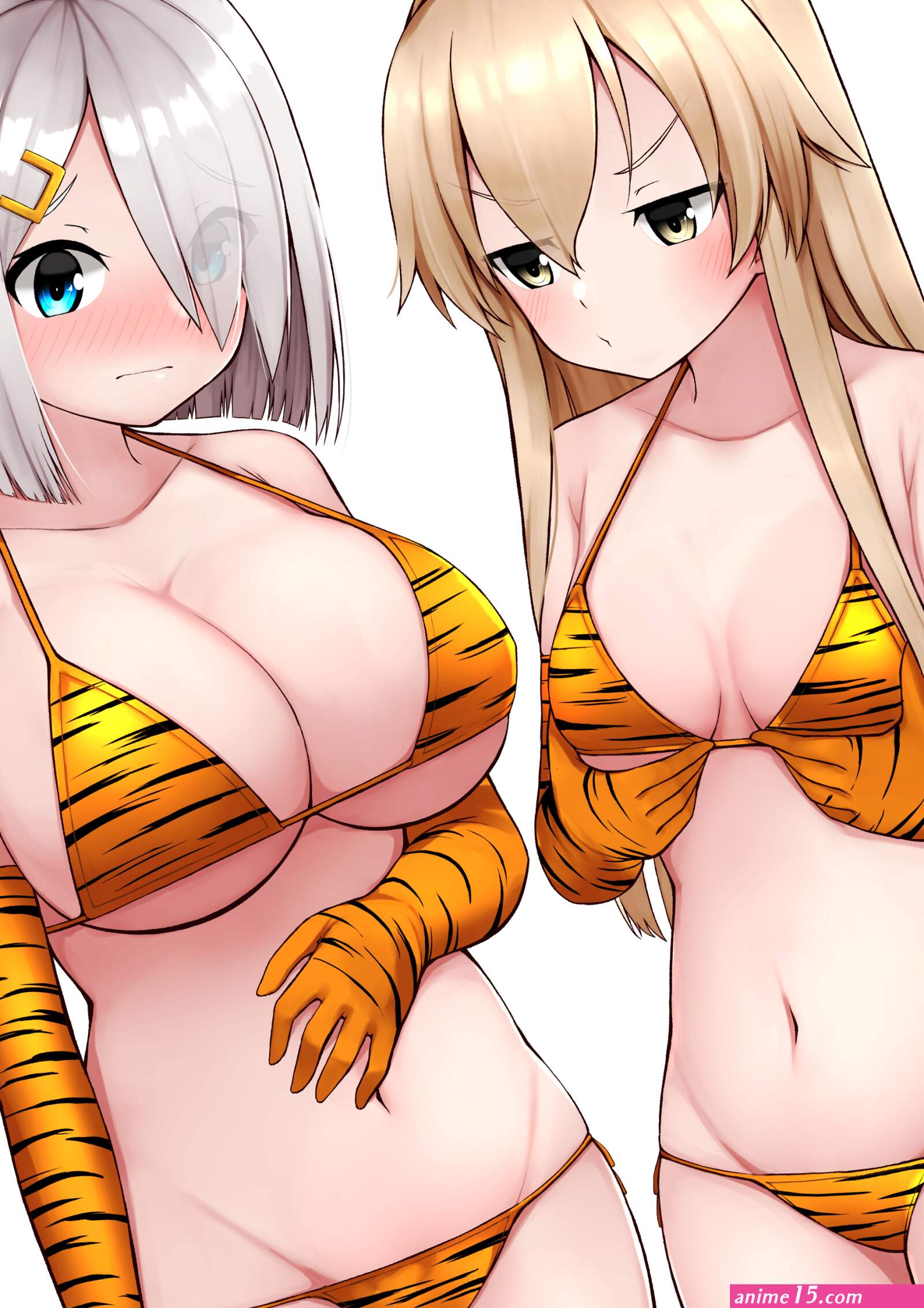 shimakaze and hamakaze kantai collection drawn by tiemuman190