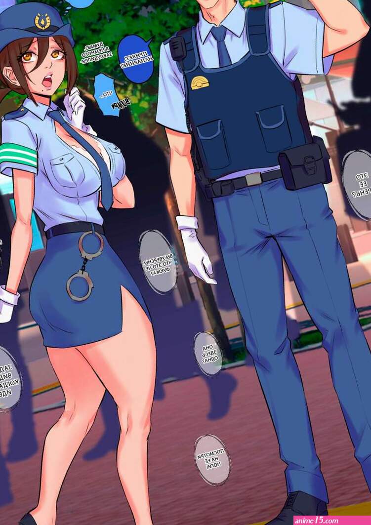 Halloween Costume Party. Police Officer and Devil 18. Arisane