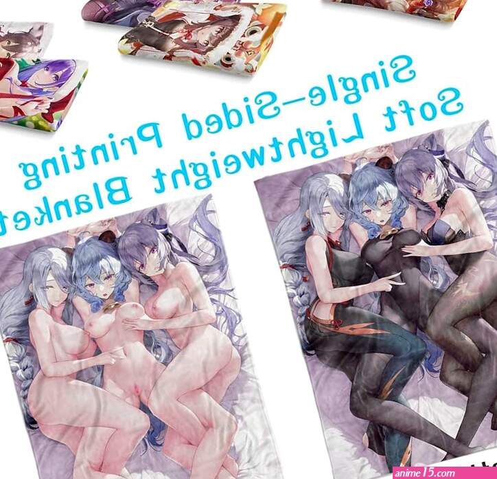 : itakkaito Anime BoobsNaked Anime GirlEcchi WaifuHot GirlsSexy Anime GirlsNude Anime Girl GnyuKeqingShenheUncensored Blanket for The Couch Bed