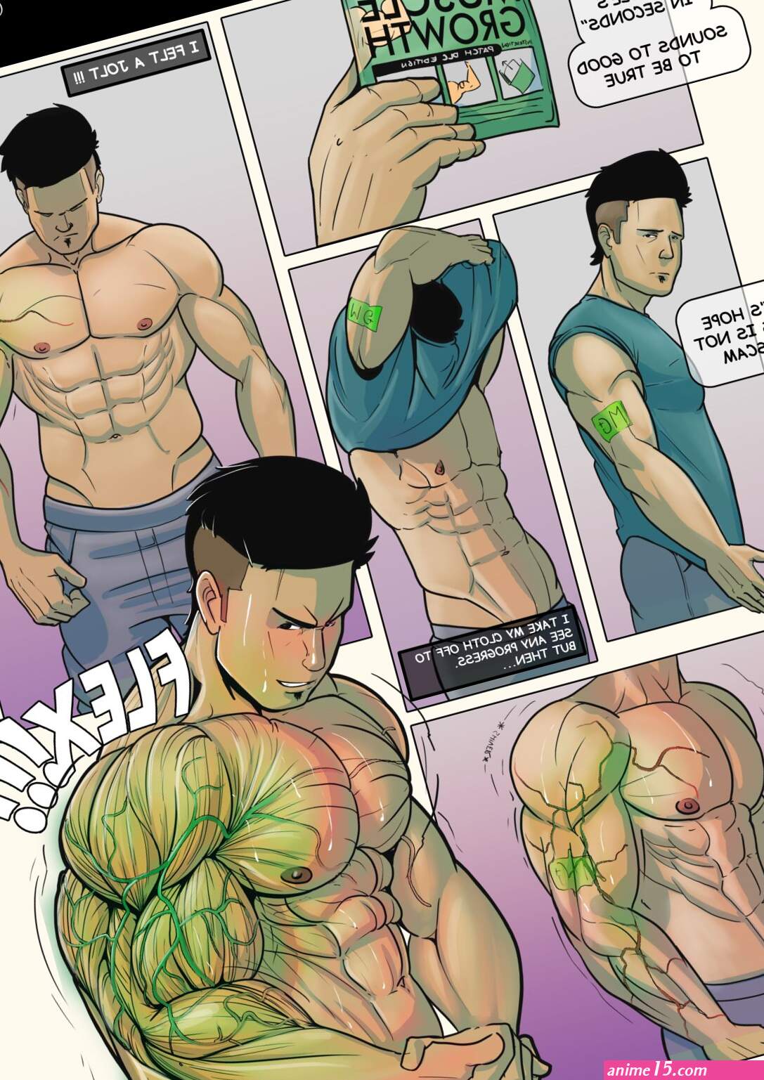 leogrando.bsky.social on X: Muscle Growth Comic 2020