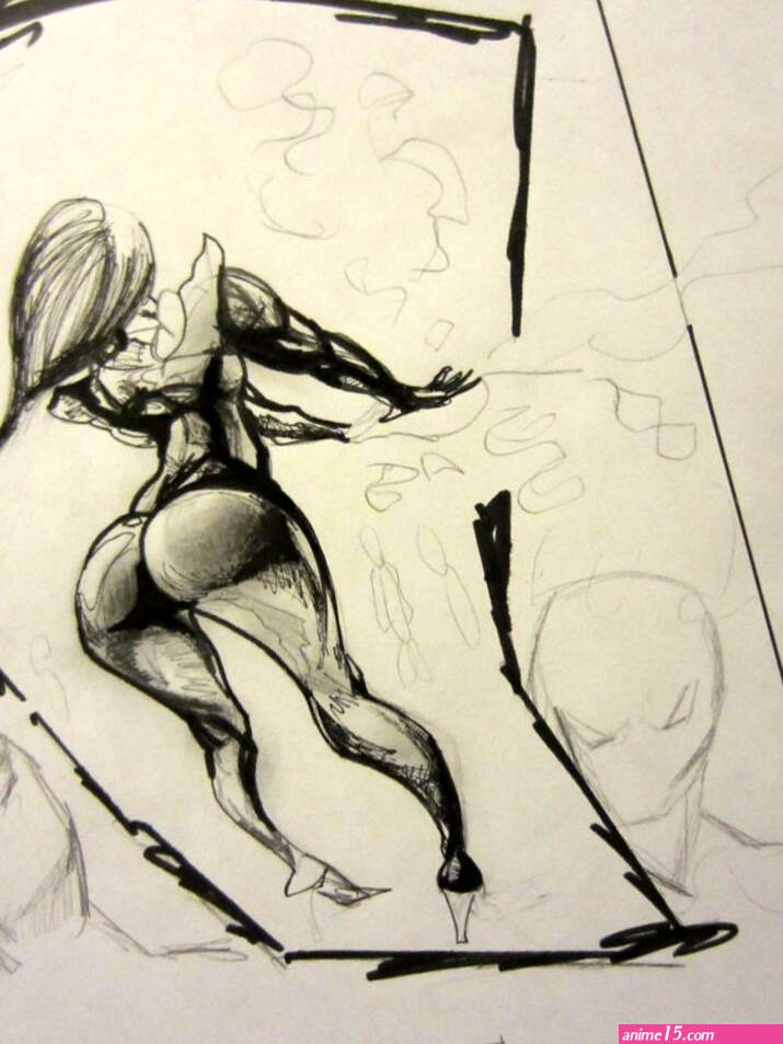 Too big booty babe in Frederick Vaineos Gallery Comic Art Gallery Room