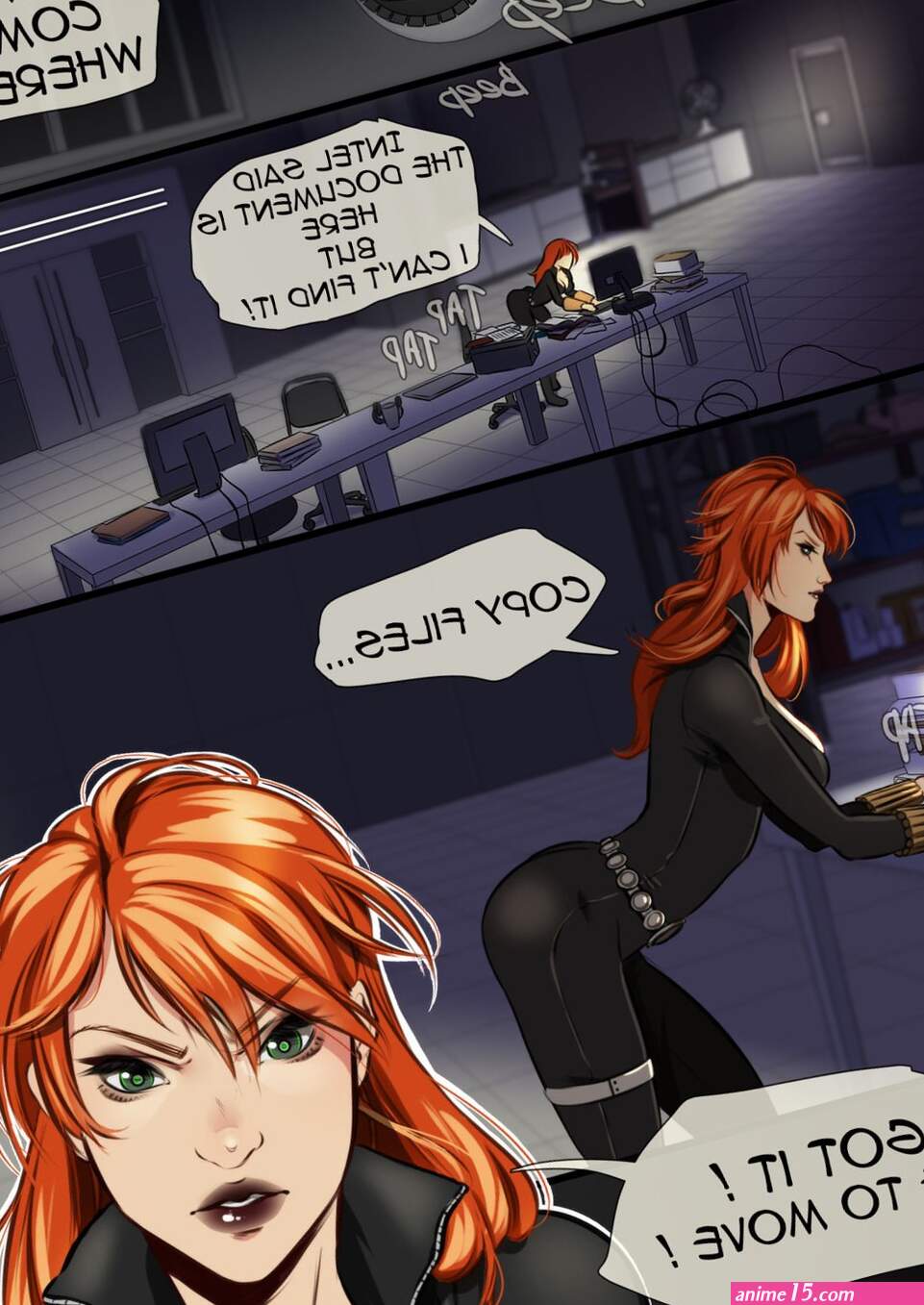 Black Widow End comic porn