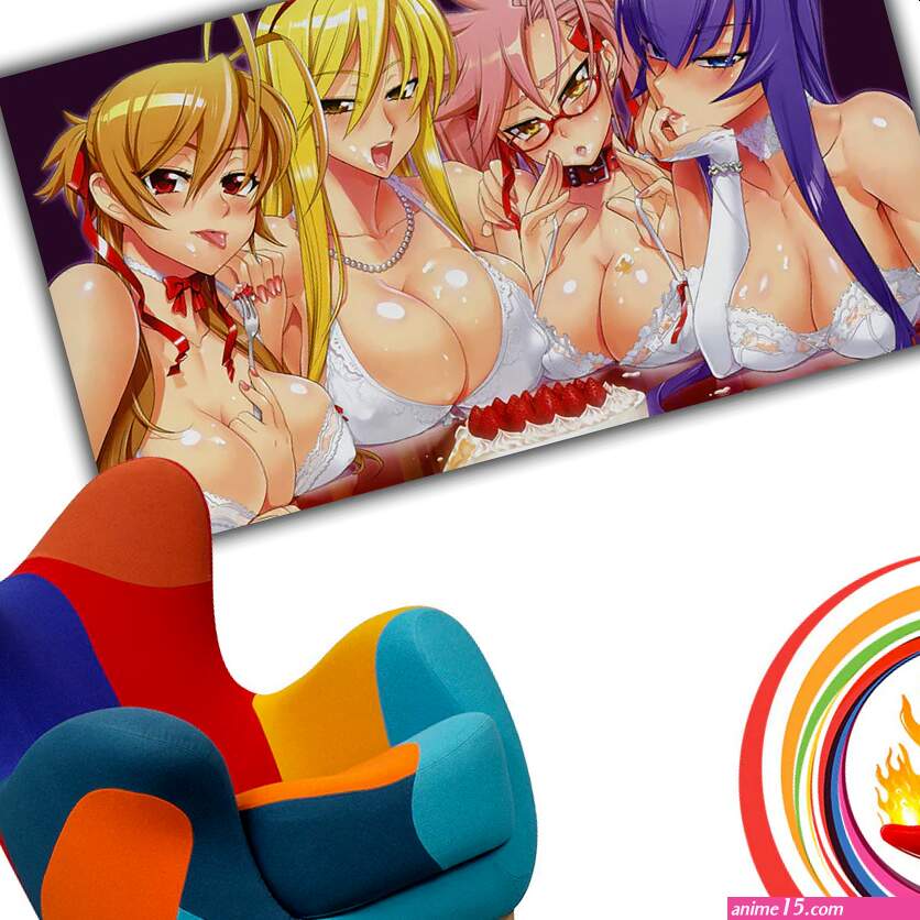 Highschool Of The Dead Hot Girls Boobs Anime Poster