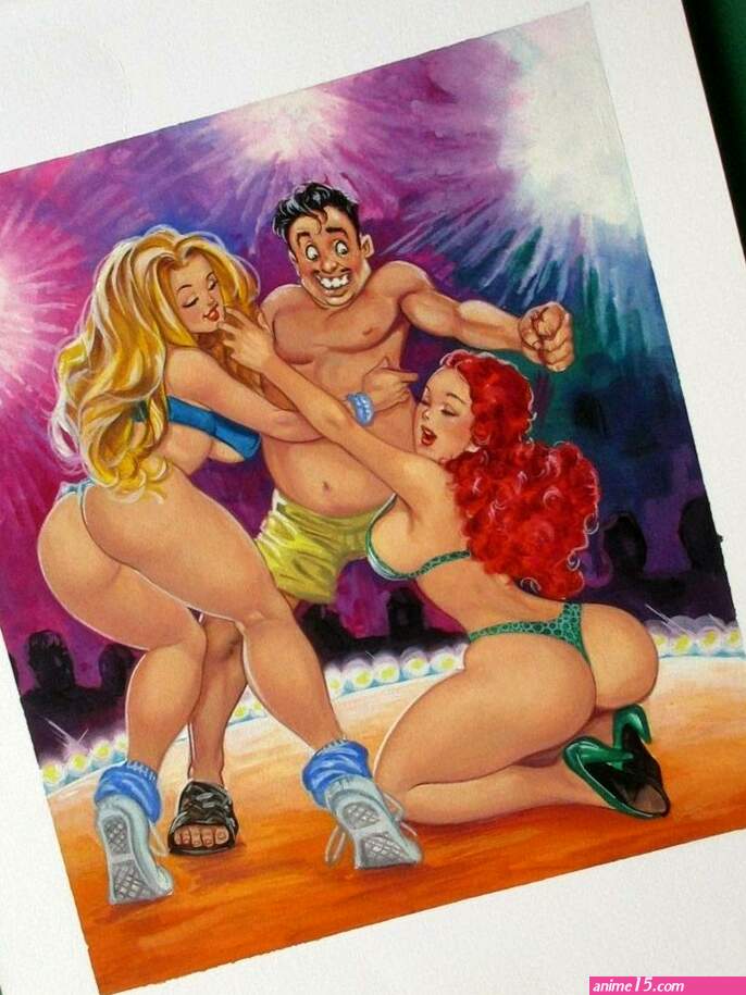SEXY BREASTS CURVY GORGEOUS BABES BIG BUTT BLONDE MEXICAN COMIC COVER ART