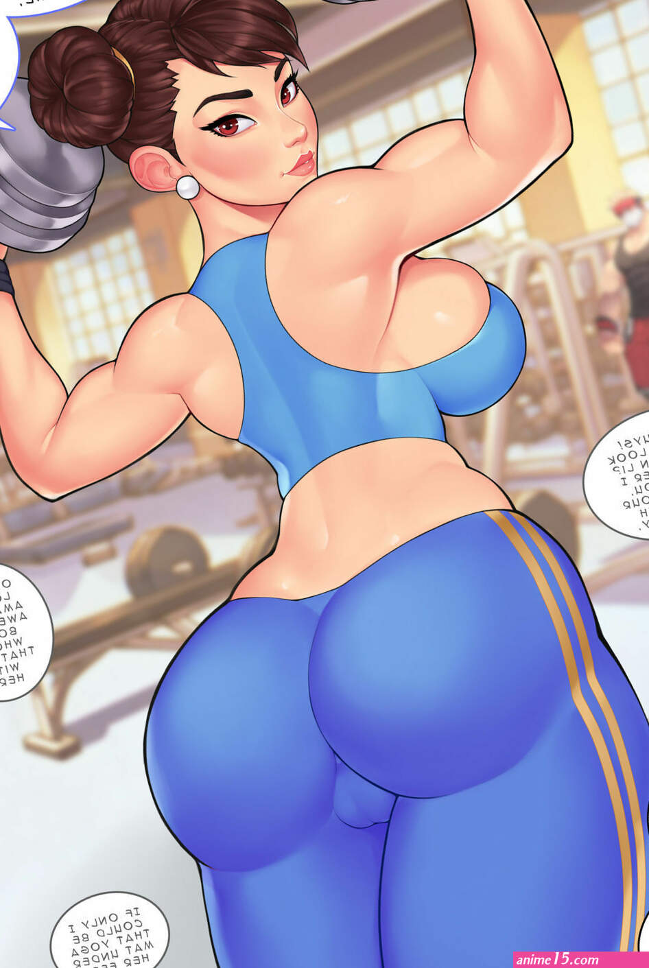 Chun-Li At The Gym comic porn