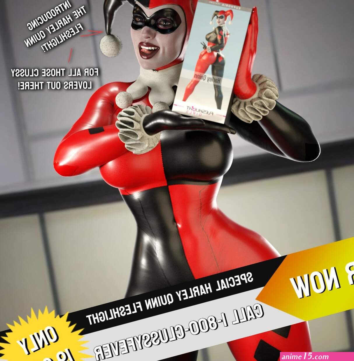 Fleshlight girls featuring Harley Quinn comic porn