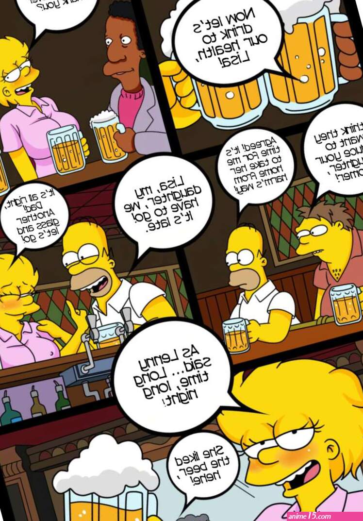 Porn comic Simpsons. Part 16. Caring for a drunk daughter. Os Simpsexys. HQPorno Sex comic took Lisa to