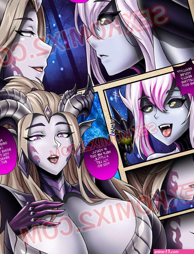 Porn comic League Of Legends. Evelynn and Zyra. Color. Drogod. Sex comic hot demon girls