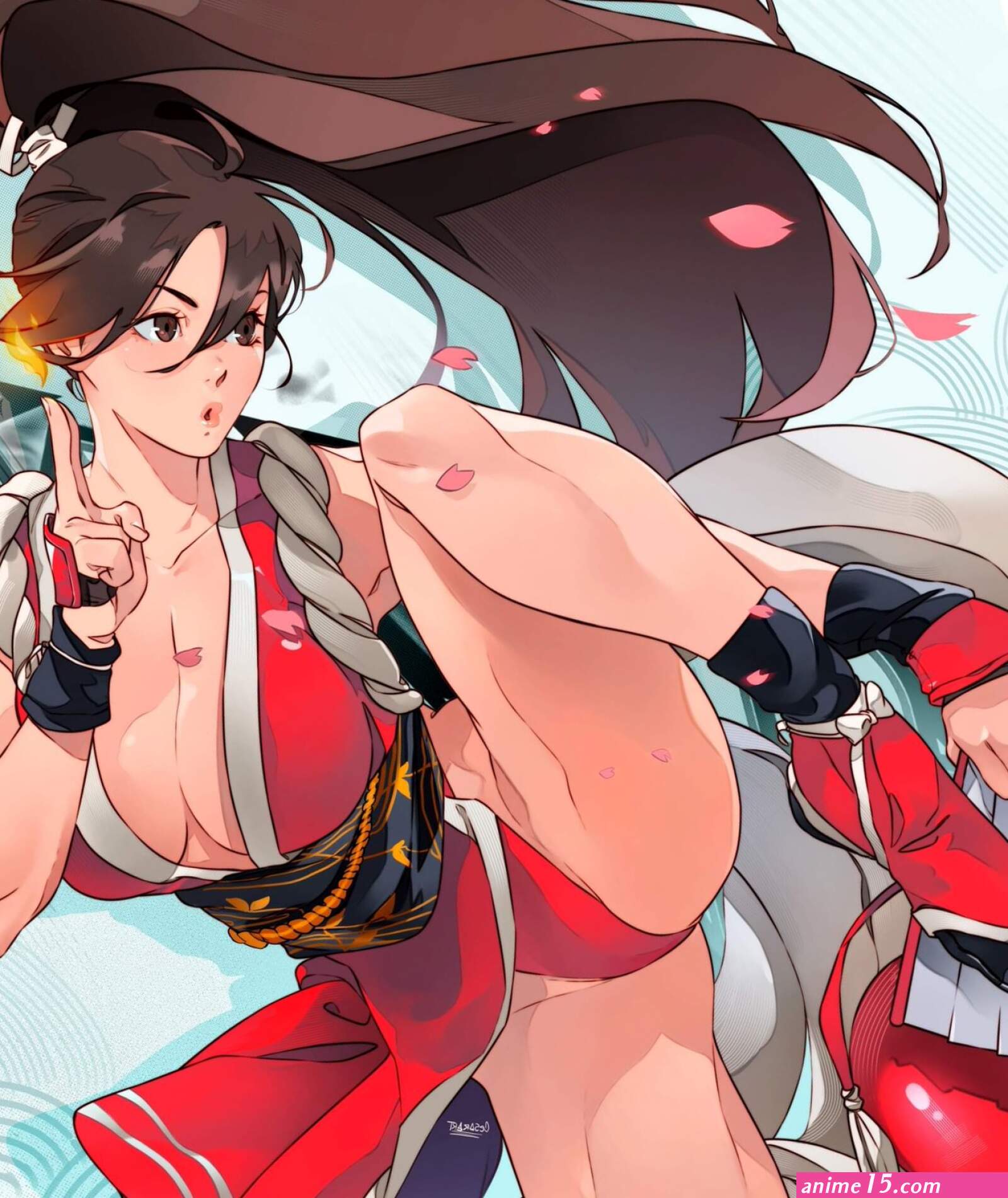 cesarart456 on X: Little Mai shiranui fanart : anime StreetFighter fanart Succession
