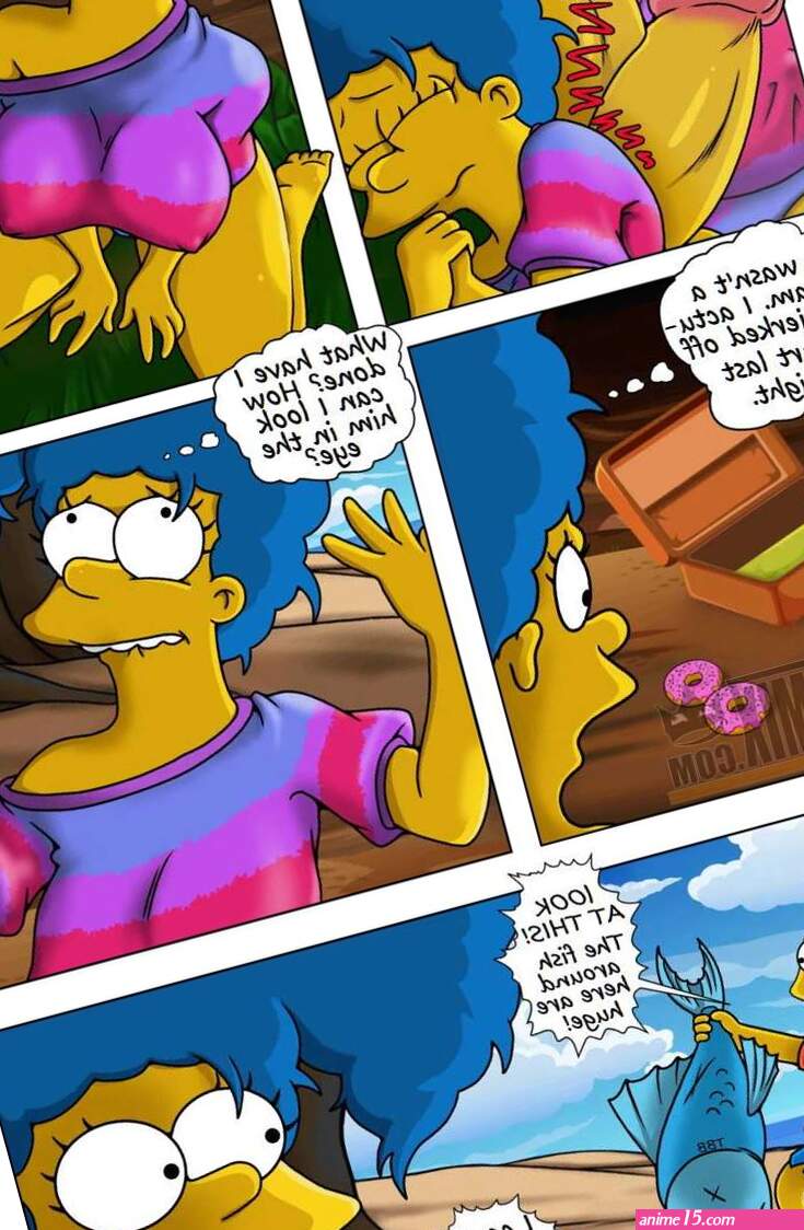 Porn comic The Simpsons Paradise. DRAH NAVLAG Sex comic MILF Marge and
