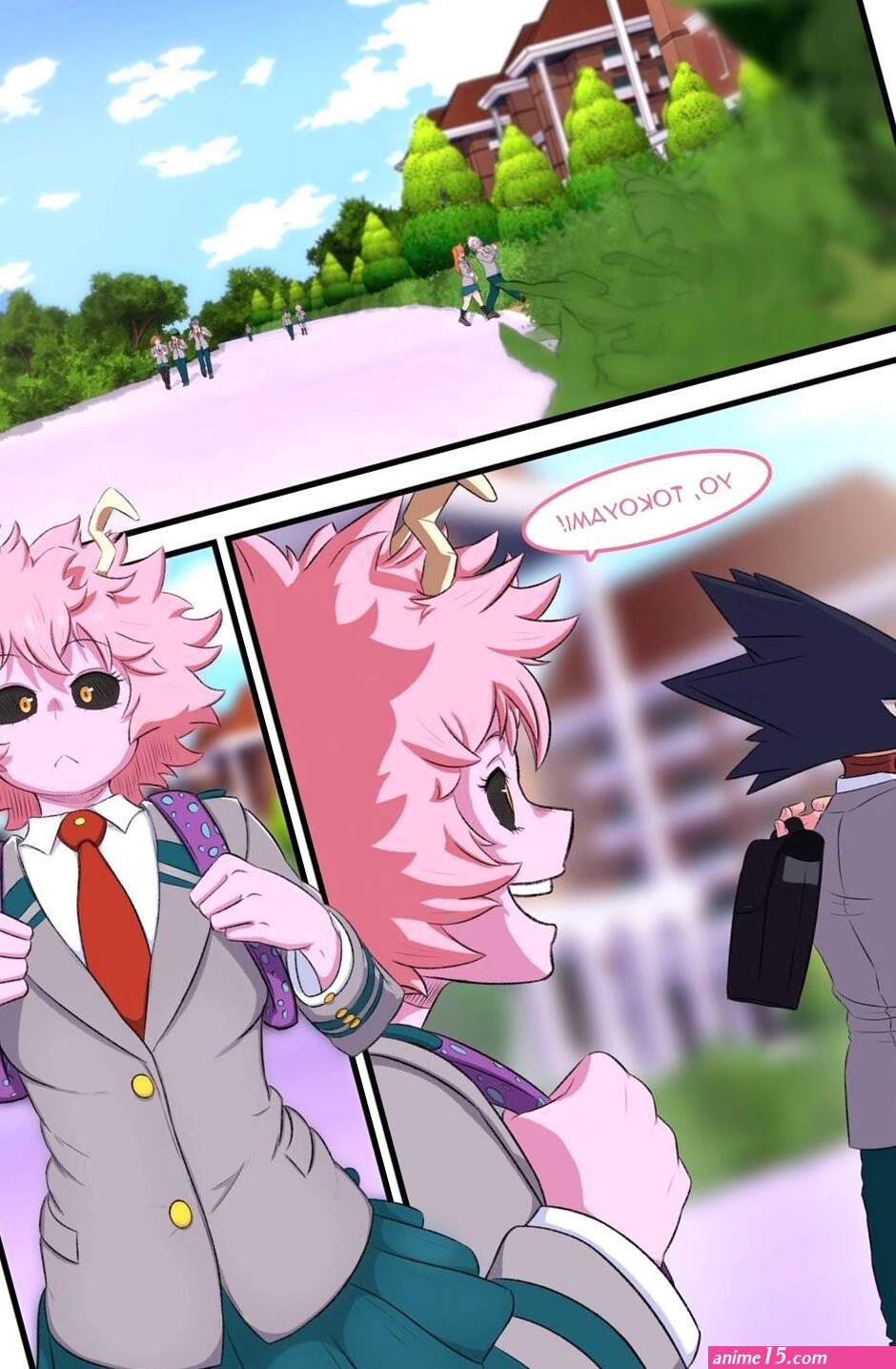 As Thanks Mina x Tokoyami porn comic
