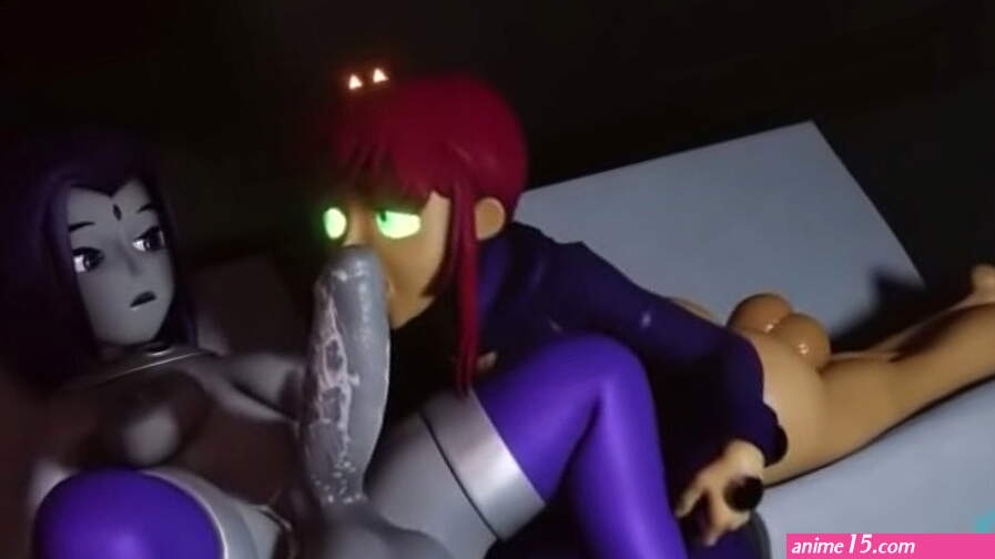 Starfire Sucks Raven Dry