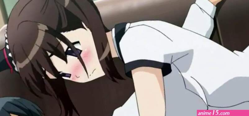 Lovely anime chicks are kissing while sharing dick in this 3some