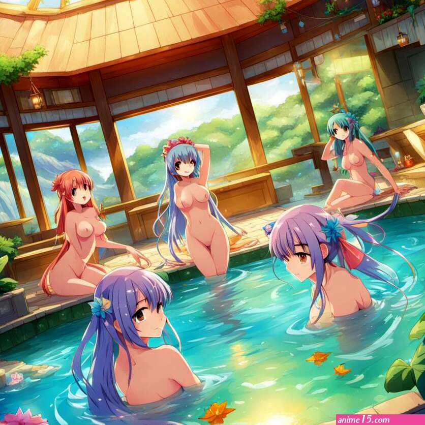 Nudist Anime Girls In Fairyland Island Bathhouse by redcat555 on DeviantArt