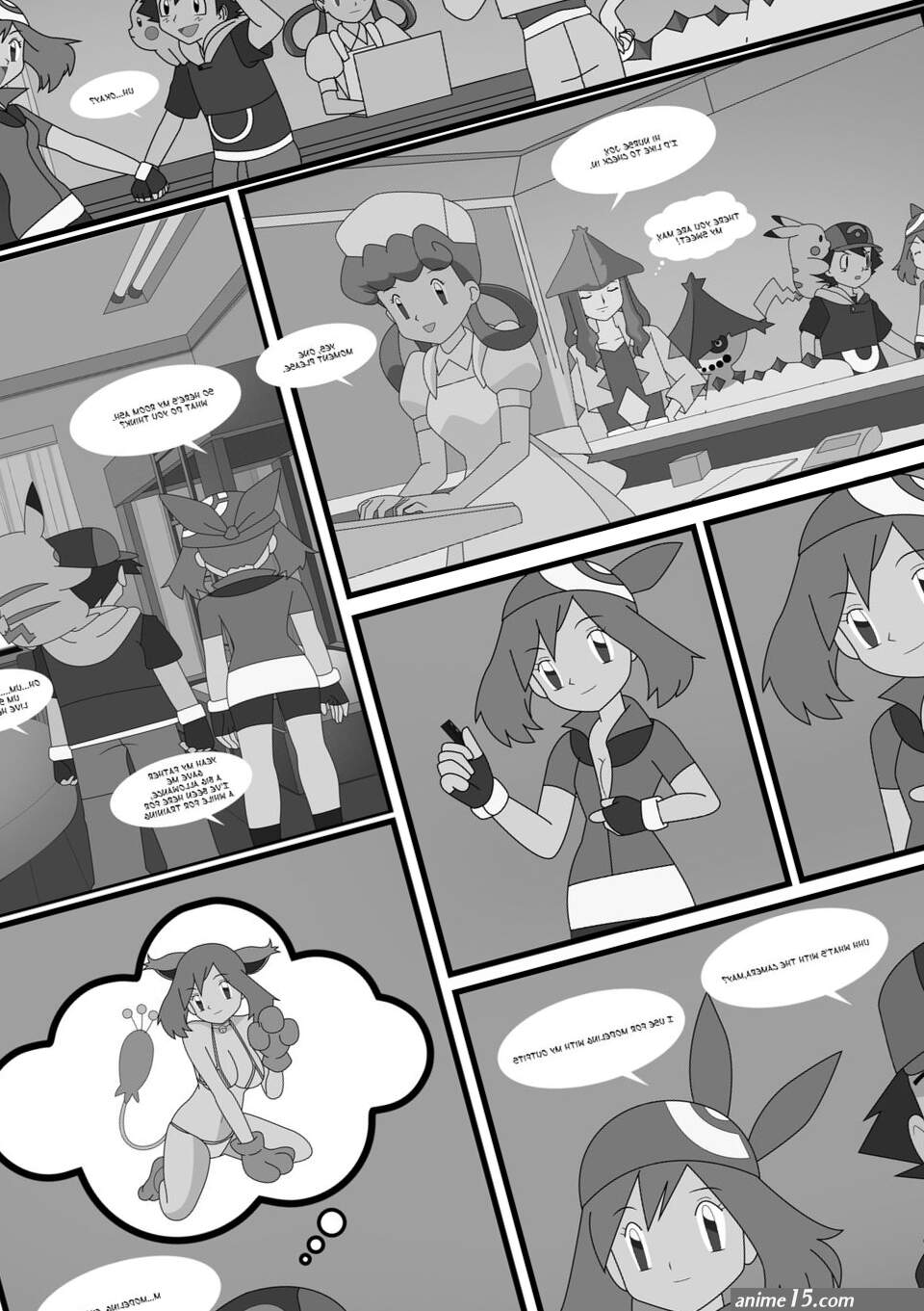 Pokeporn: A room with a virgin! Ash X May