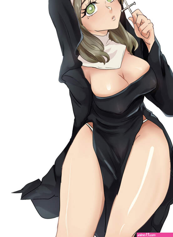 sexy anime nun Meme Generator