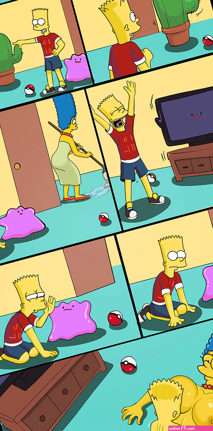 Post 3441251: BartSimpson comic crossover Ditto edit MargeSimpson meme Porkyman Shadman TheSimpsons