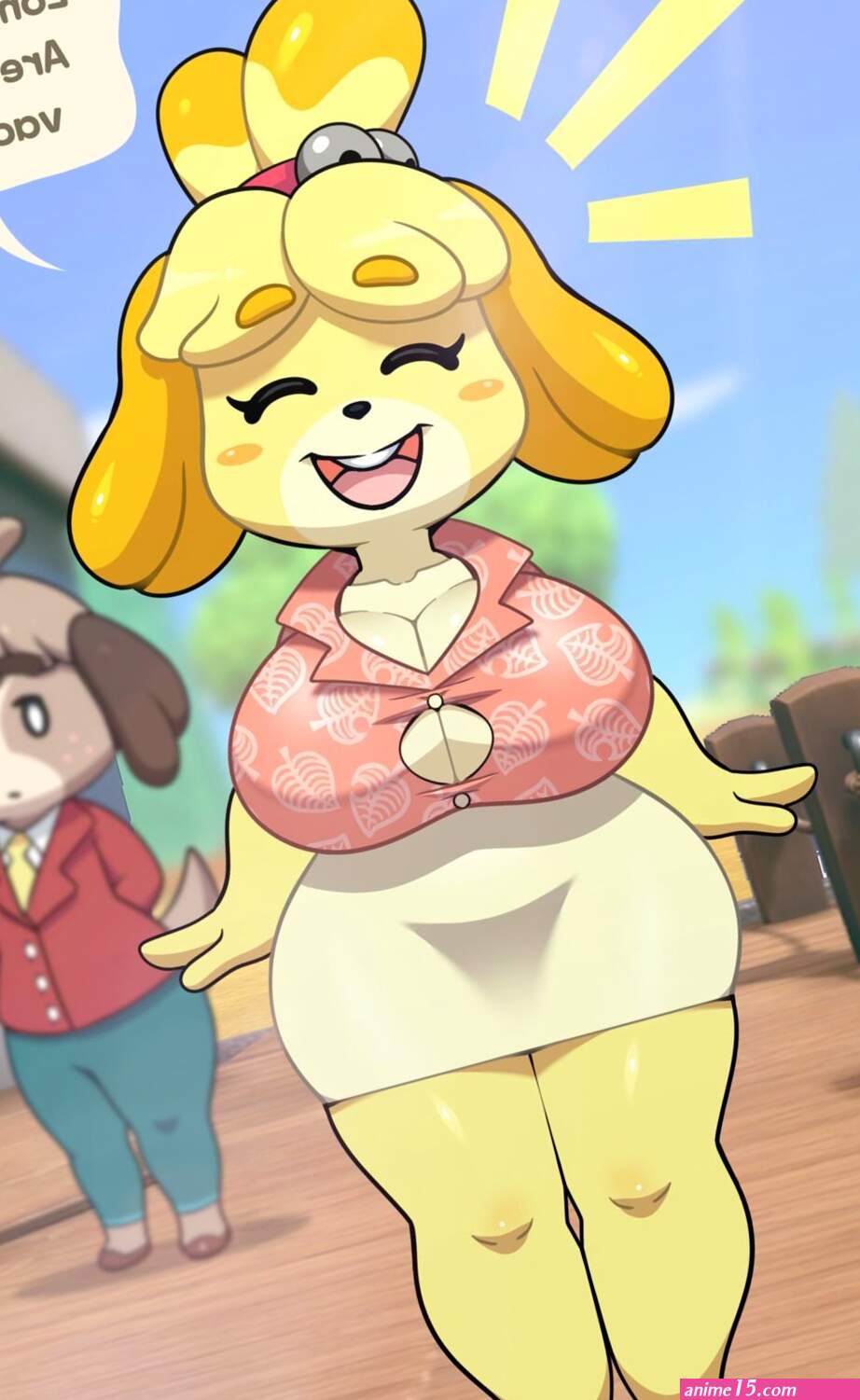 Lollipopcon Vacation with the isabelle Animal Crossing comic porn