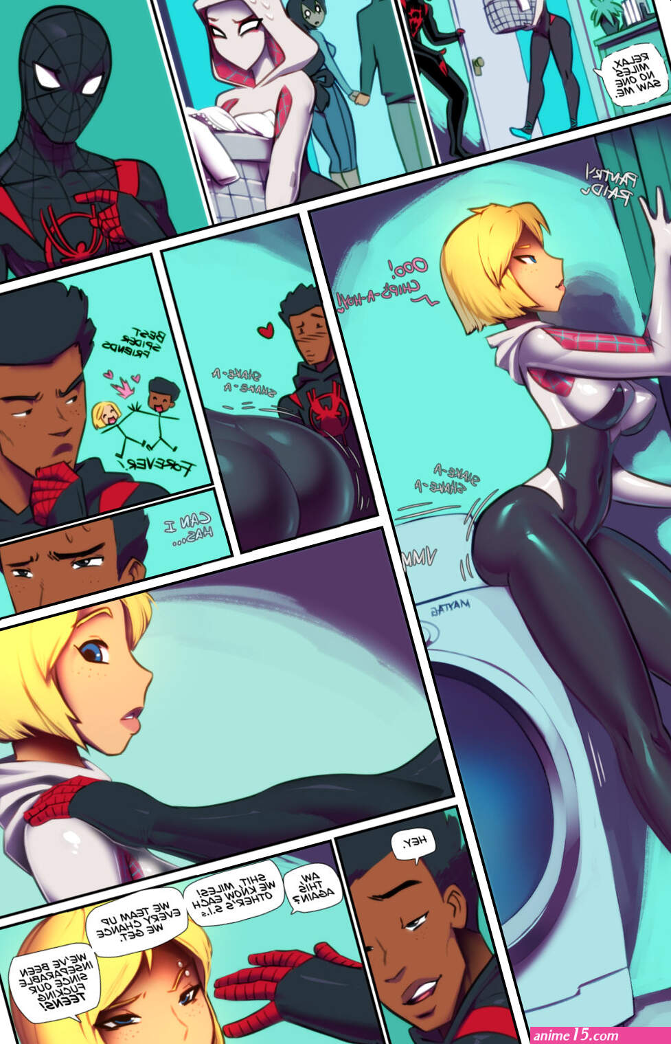 Spiderfriends With Benefits Spider-Man Fred Perry nHentai Comics
