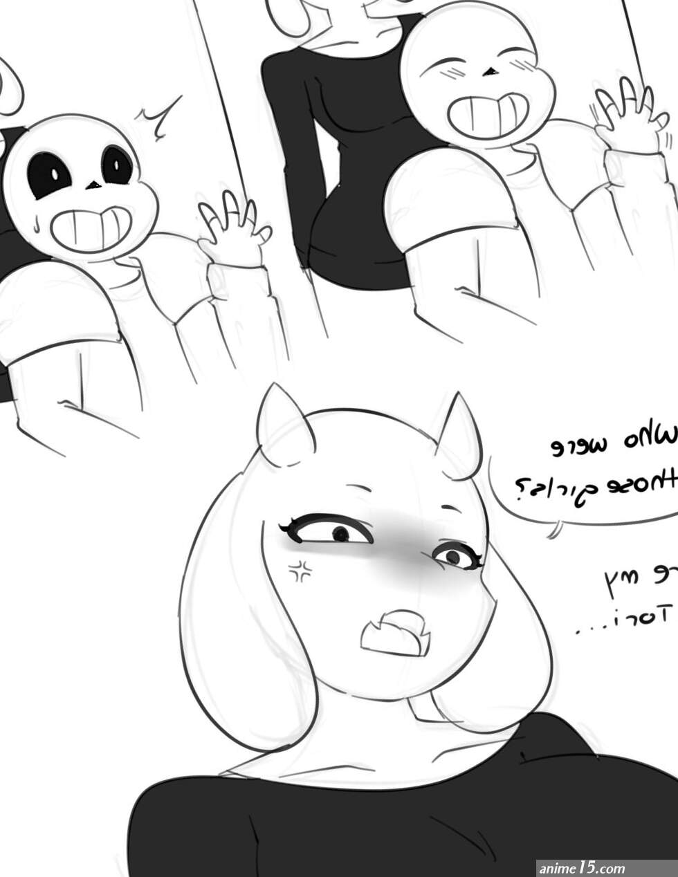 Sans x Toriel Porn comic Rule 34 comic Cartoon porn comic
