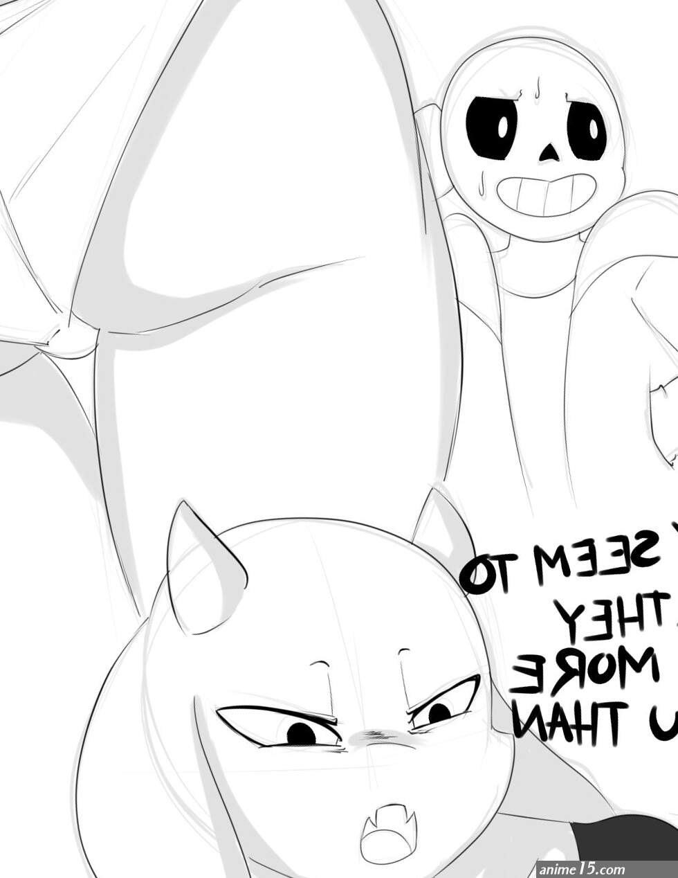Sans x Toriel Porn comic Rule 34 comic Cartoon porn comic