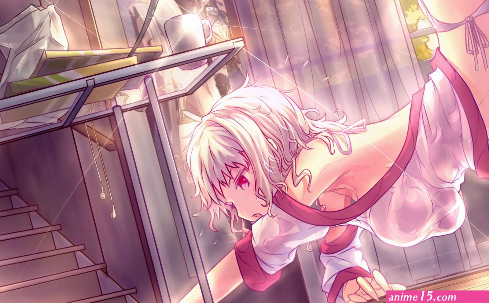 Wallpaper : illustration anime girls big boobs gray hair platinum blonde Fate Series bent over ecchi Type Moon Leysritt screenshot computer wallpaper 2915x1805