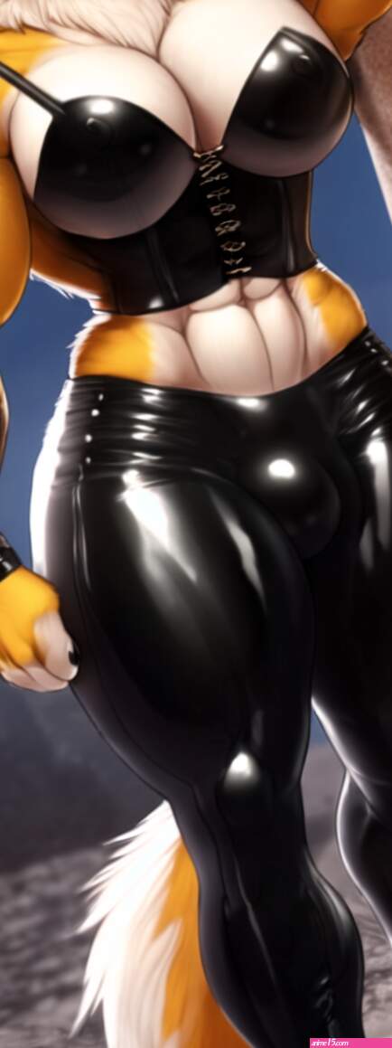 Furry Werewolf With Full Moon And Latex Boots Yiff Party
